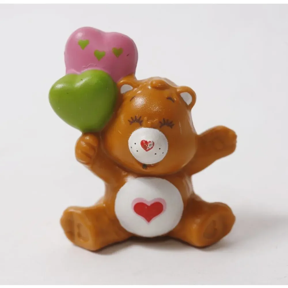 1983 Care Bears Tenderheart Bear w Baloons Vintage Toy Figurine ~ 260817-WH 1193